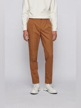 Hugo Boss Mens Kaito1 Pleats TNS Stretch Chino Pants 32 Regular